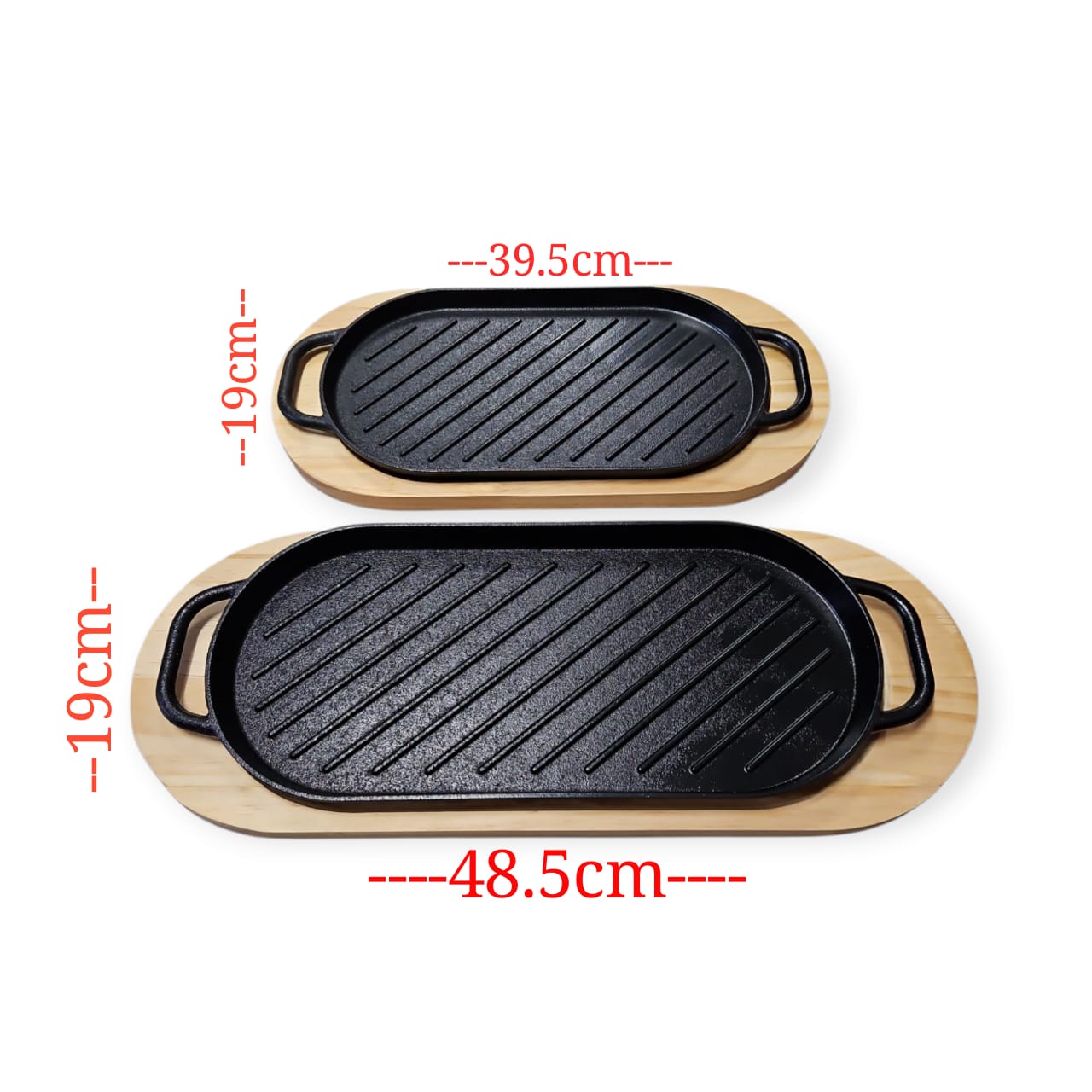 Oval Cast-Iron Sizzler Plate