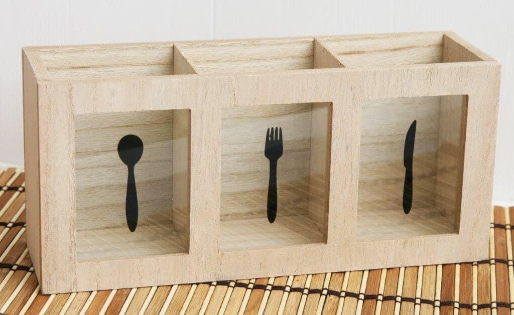 Wooden Cutlery Holder