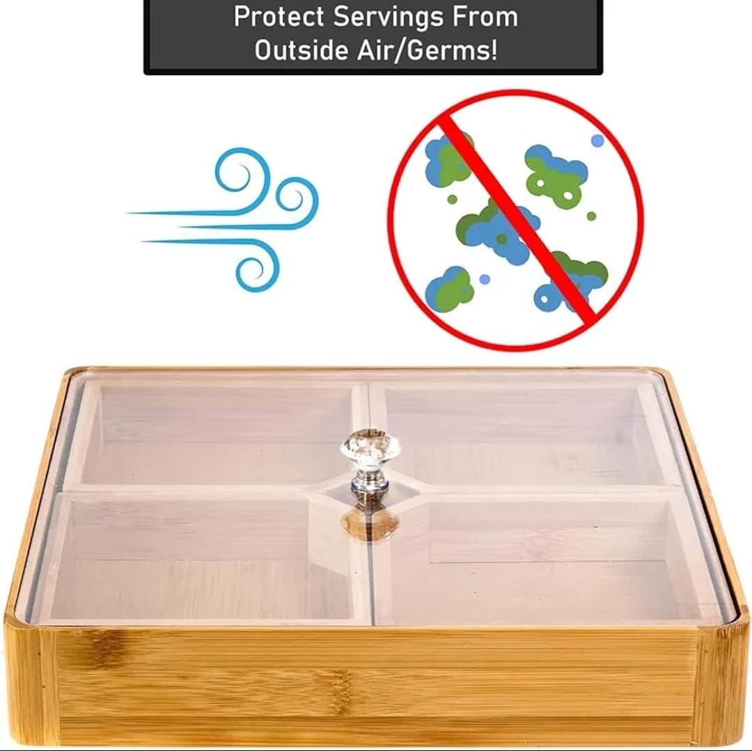Bamboo Tray with Acrylic Lid
