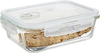 Diamonds 3pc Glass Storage -Rectangle