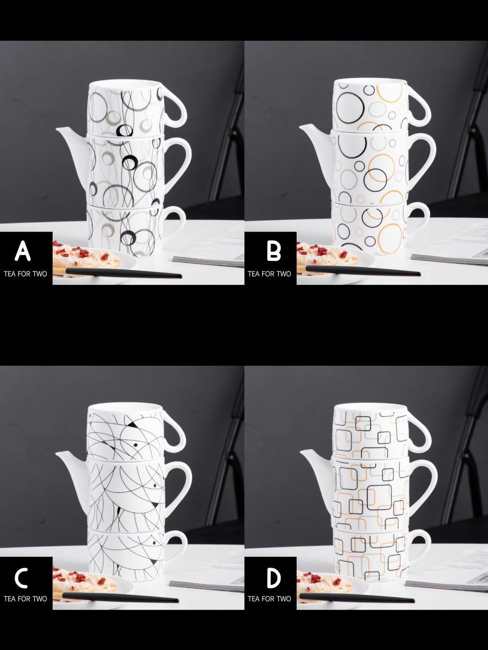 Line Graphic Teapot set