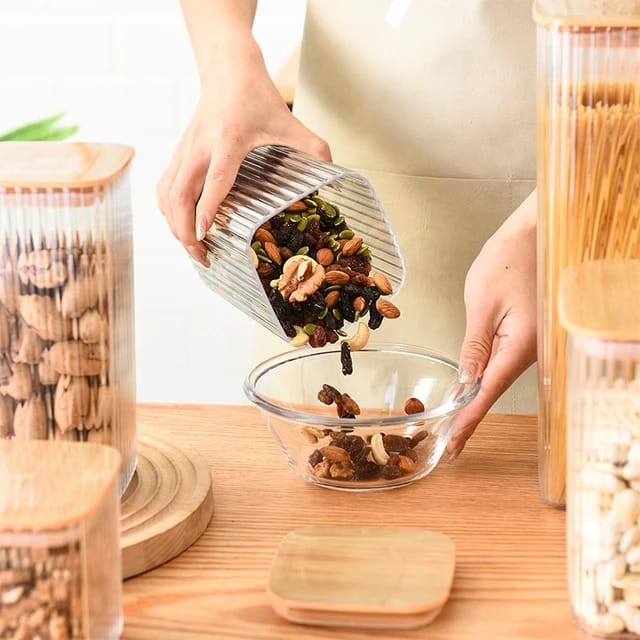 Acrylic Jars With Bamboo Lids
