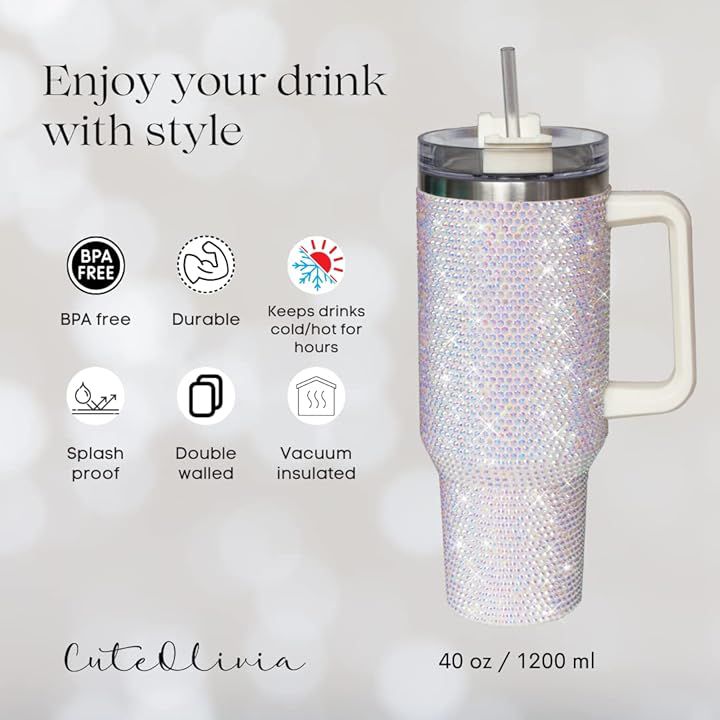Glitter 40oz Tumbler
