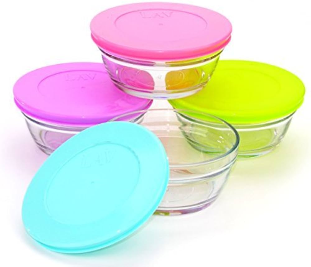 Glass Bowls with Lid