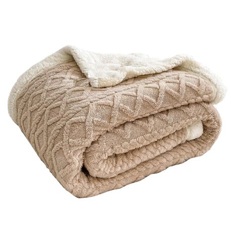 Geometric Pattern Sherpa Throw