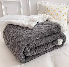 Geometric Pattern Sherpa Throw