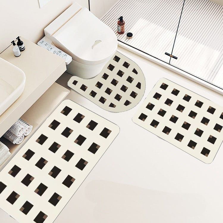 3 Piece Toilet Set Rubber