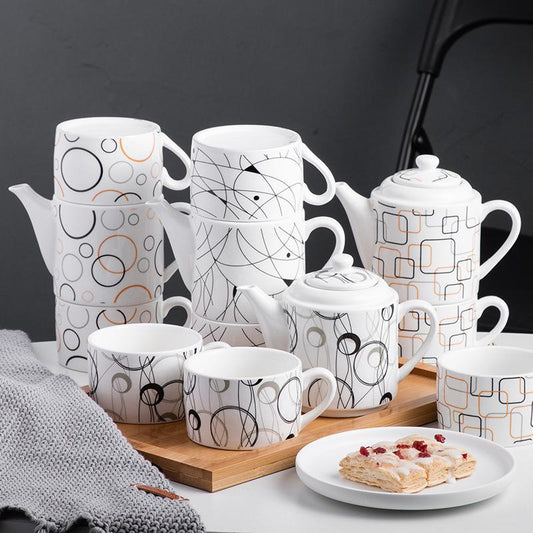 Line Graphic Teapot set