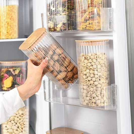 Acrylic Jars With Bamboo Lids